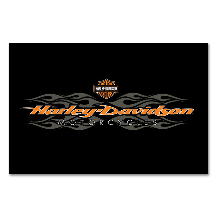 7 ft Harley-Davidson Radical Flames Billiard Cloth Felt BLACK HDL-11202-7