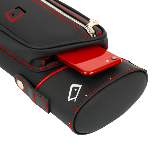 Cuetec 95-750 2Bx4S Black Billiards Pool Cue Stick Case w/ Shoulder Strap